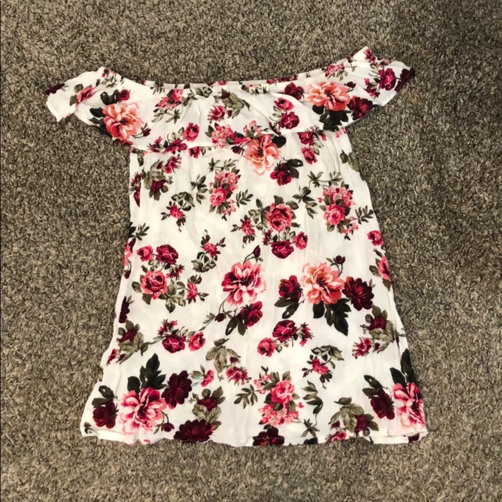 off the shoulder dress